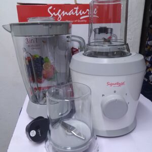 Signature 3-in-1 Blender SG-201 with blending, grinding, and mincing attachments