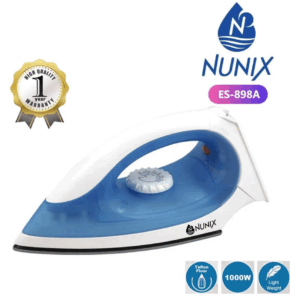 Nunix 1000 W dry iron ES‑898A in blue and red