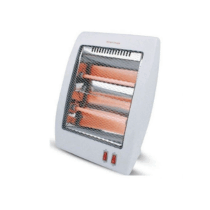 Premier Halogen Portable Electric Room Heater – front view with mesh grill and control switches
