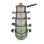10-Piece Stainless Steel Cookware Set